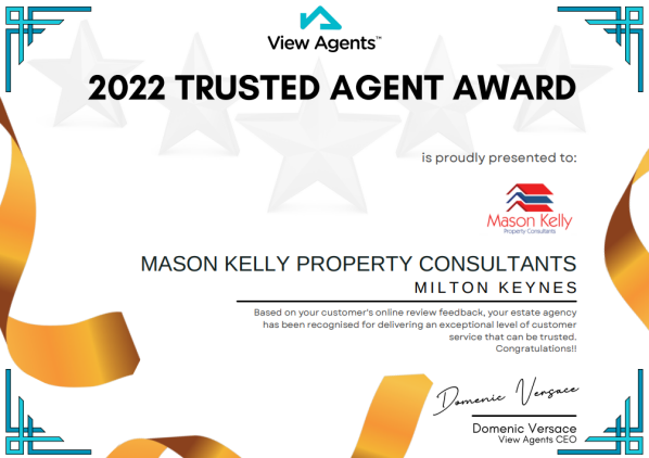 Trusted Agent Award Certificate 2022